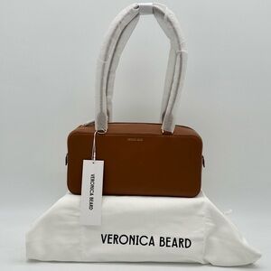 Veronica Beard Boxy Shoulder Bag Tan Hazel
